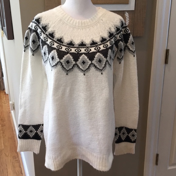 Blair Cream Fair Isle Sweater, Small - Picture 3 of 7